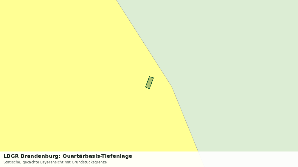 Statische Kartenansicht: LBGR Brandenburg: Quartärbasis-Tiefenlage