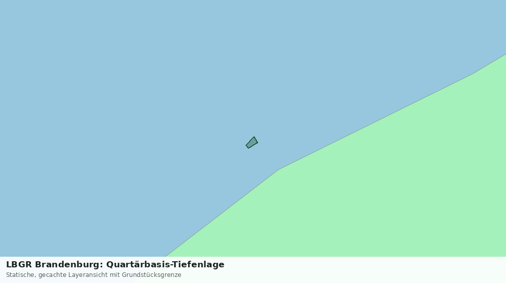 Statische Kartenansicht: LBGR Brandenburg: Quartärbasis-Tiefenlage