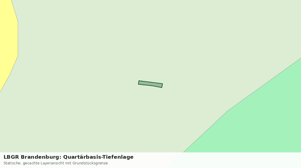 Statische Kartenansicht: LBGR Brandenburg: Quartärbasis-Tiefenlage