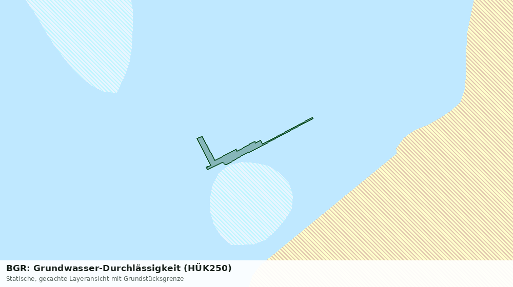 Statische Kartenansicht: BGR: Grundwasser-Durchlässigkeit (HÜK250)