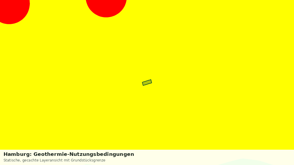 Statische Kartenansicht: Hamburg: Geothermie-Nutzungsbedingungen