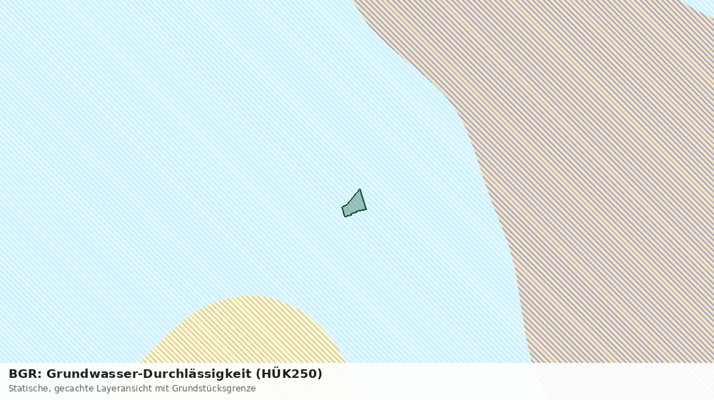 Statische Kartenansicht: BGR: Grundwasser-Durchlässigkeit (HÜK250)