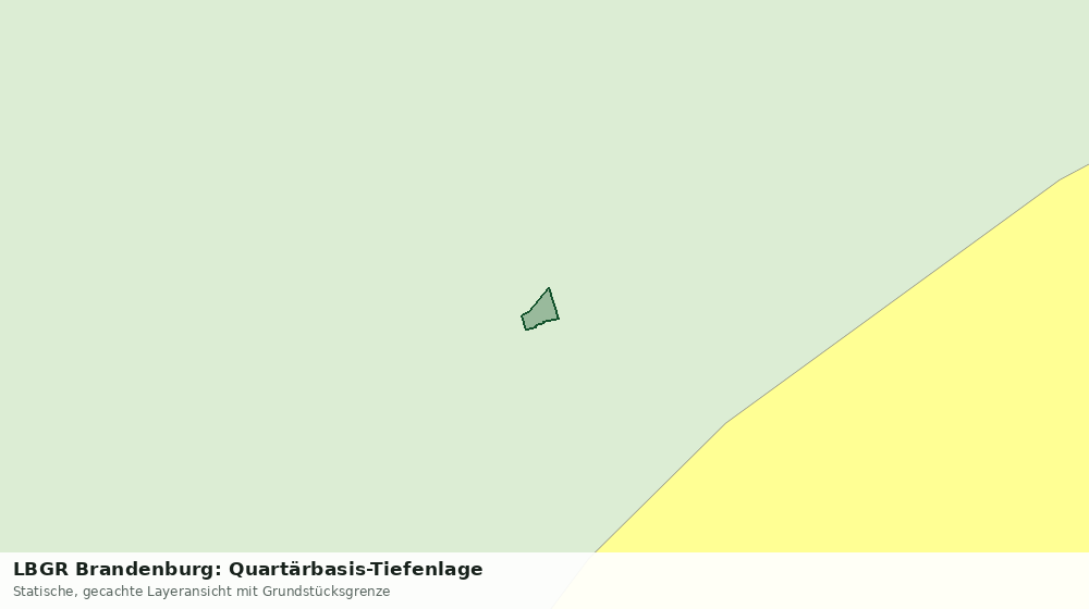 Statische Kartenansicht: LBGR Brandenburg: Quartärbasis-Tiefenlage
