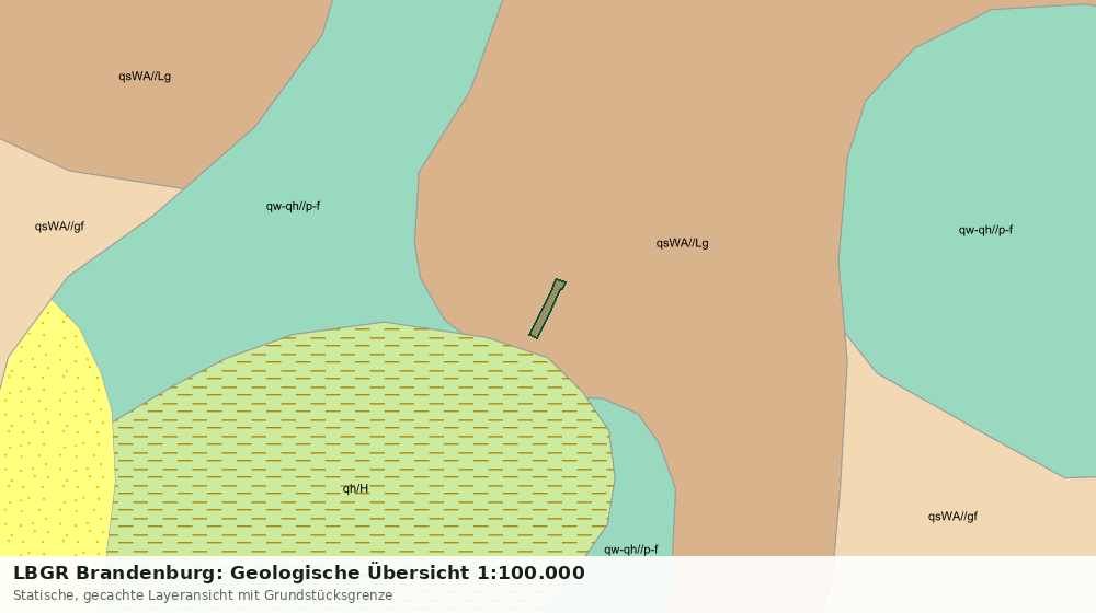 Statische Kartenansicht: LBGR Brandenburg: Geologische Übersicht 1:100.000