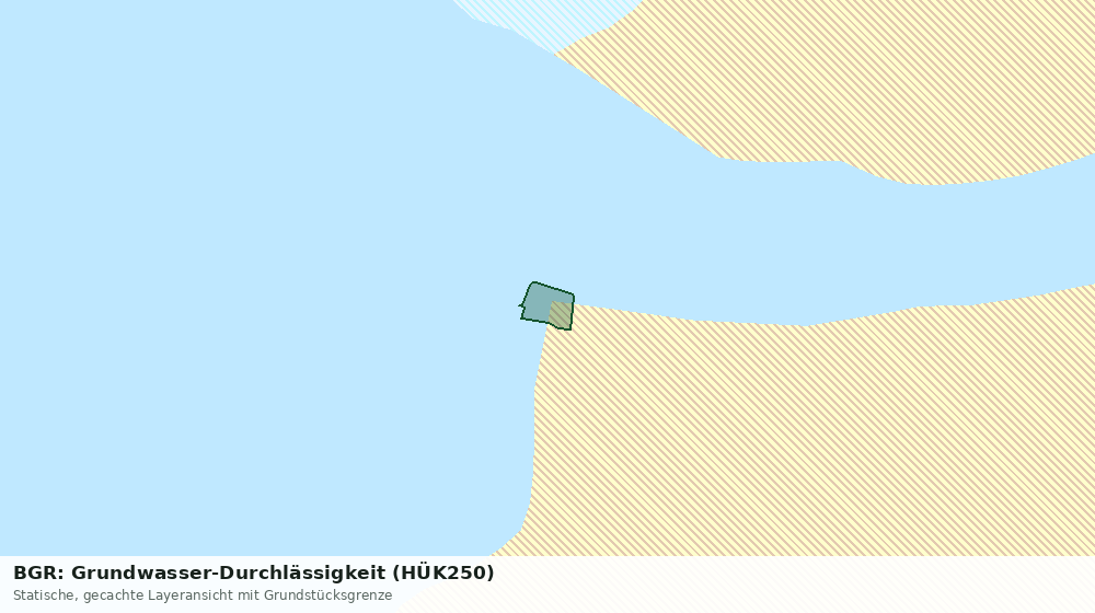 Statische Kartenansicht: BGR: Grundwasser-Durchlässigkeit (HÜK250)