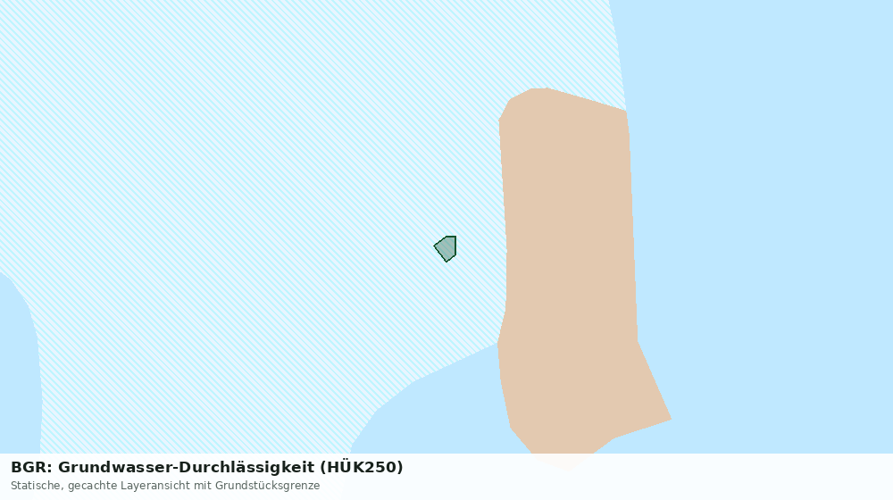 Statische Kartenansicht: BGR: Grundwasser-Durchlässigkeit (HÜK250)