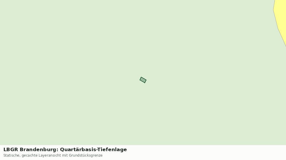 Statische Kartenansicht: LBGR Brandenburg: Quartärbasis-Tiefenlage