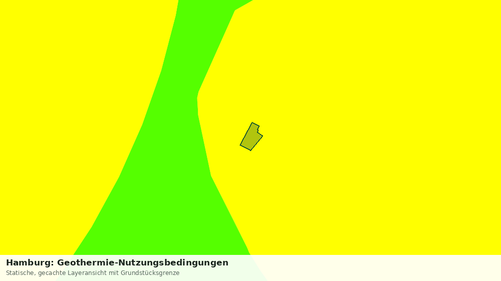 Statische Kartenansicht: Hamburg: Geothermie-Nutzungsbedingungen