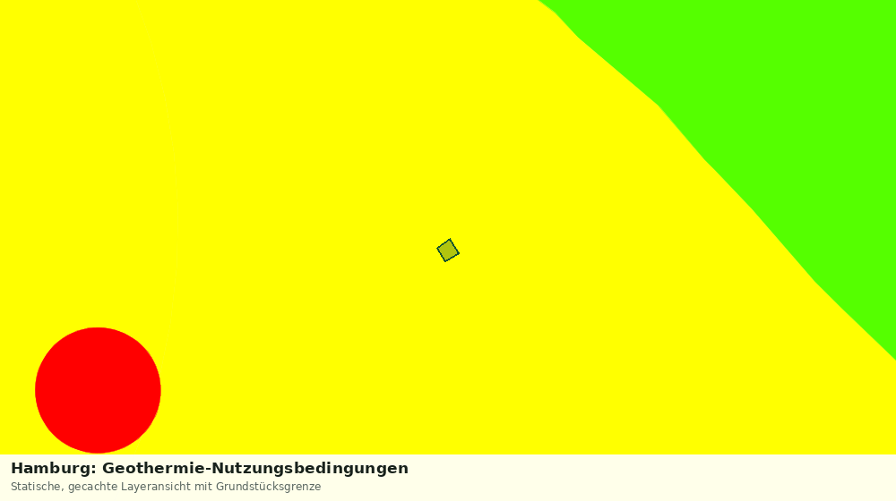 Statische Kartenansicht: Hamburg: Geothermie-Nutzungsbedingungen