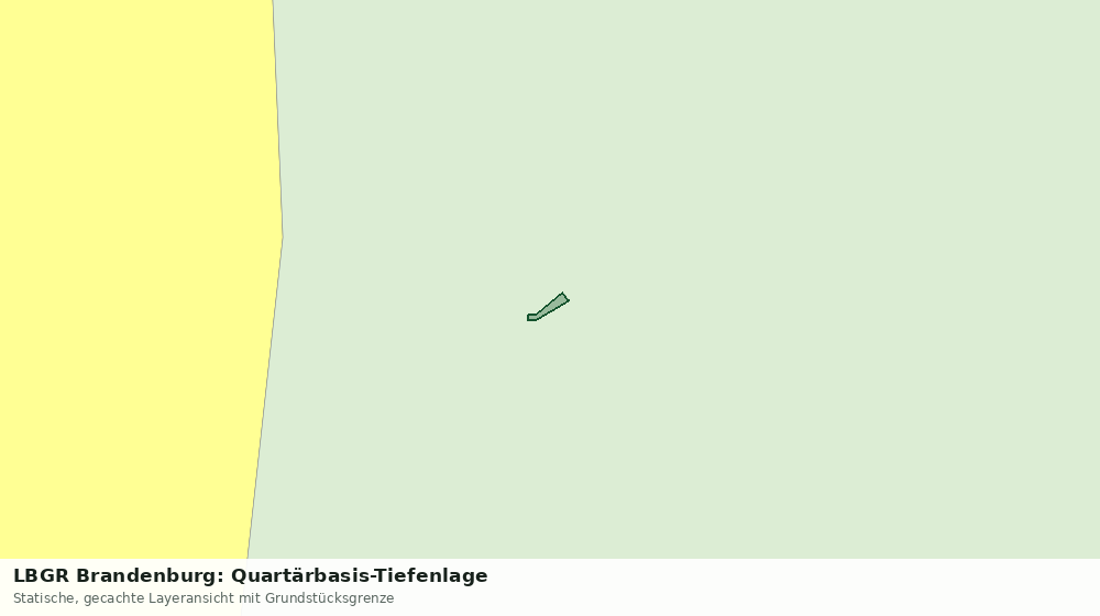 Statische Kartenansicht: LBGR Brandenburg: Quartärbasis-Tiefenlage