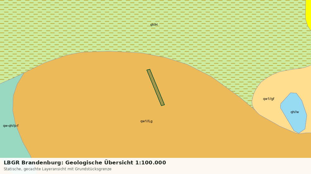 Statische Kartenansicht: LBGR Brandenburg: Geologische Übersicht 1:100.000