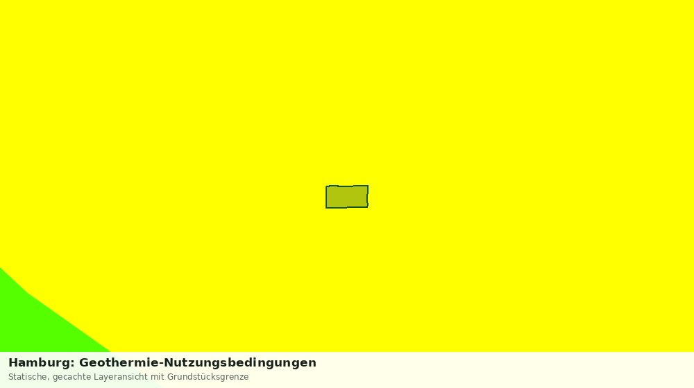 Statische Kartenansicht: Hamburg: Geothermie-Nutzungsbedingungen