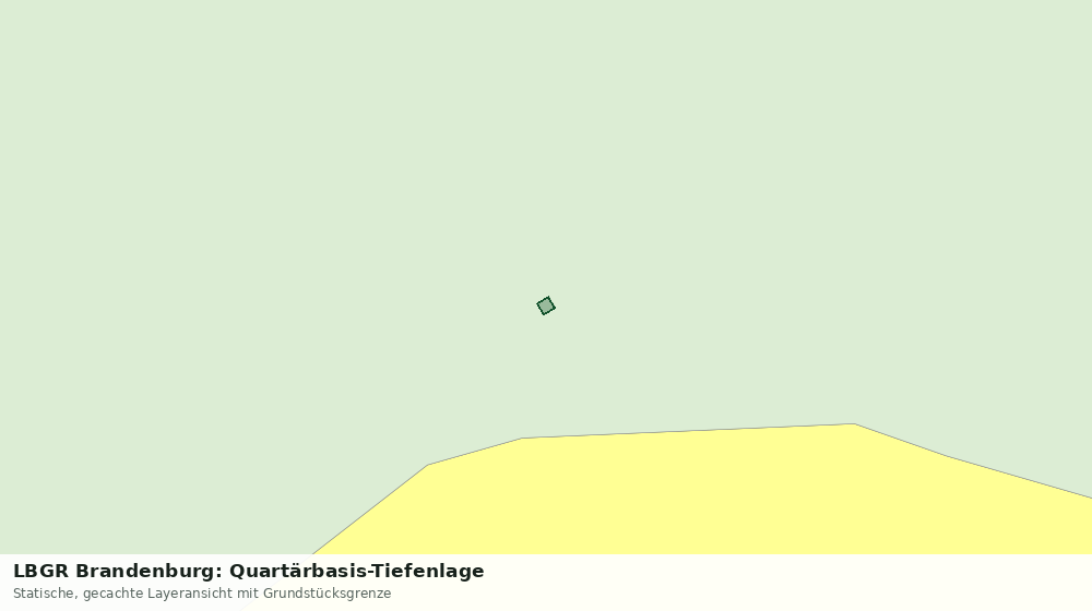 Statische Kartenansicht: LBGR Brandenburg: Quartärbasis-Tiefenlage