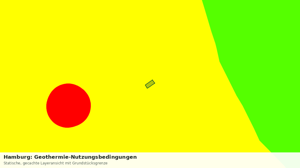 Statische Kartenansicht: Hamburg: Geothermie-Nutzungsbedingungen