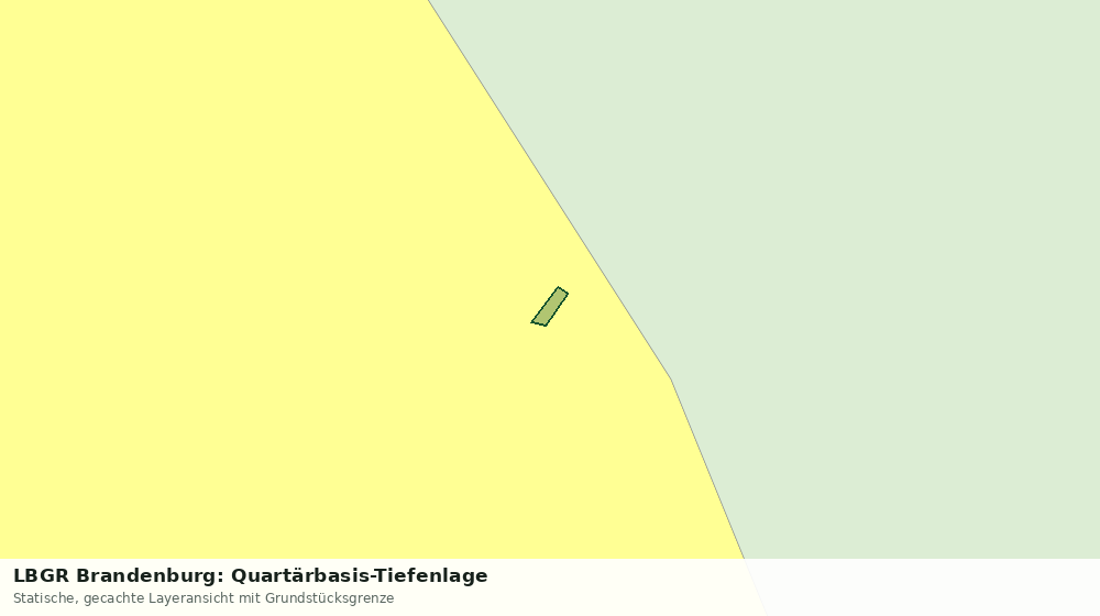 Statische Kartenansicht: LBGR Brandenburg: Quartärbasis-Tiefenlage
