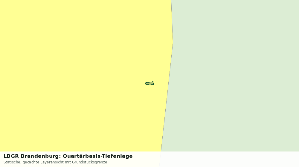Statische Kartenansicht: LBGR Brandenburg: Quartärbasis-Tiefenlage