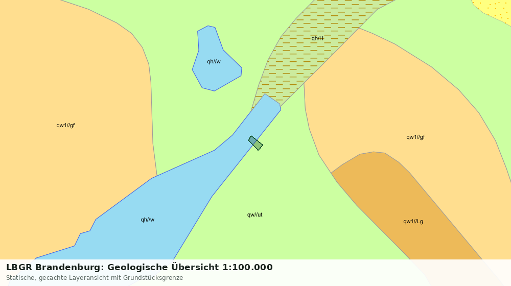 Statische Kartenansicht: LBGR Brandenburg: Geologische Übersicht 1:100.000