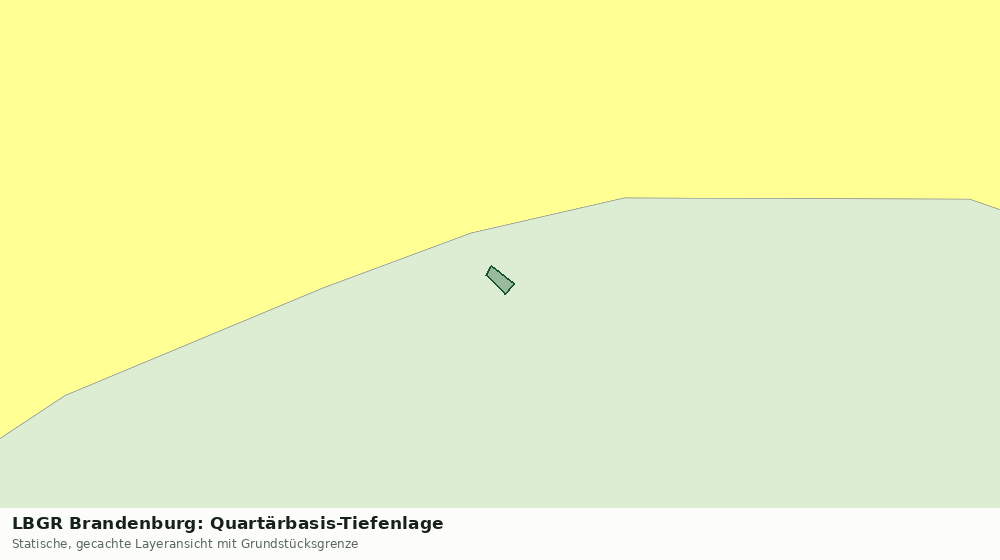 Statische Kartenansicht: LBGR Brandenburg: Quartärbasis-Tiefenlage