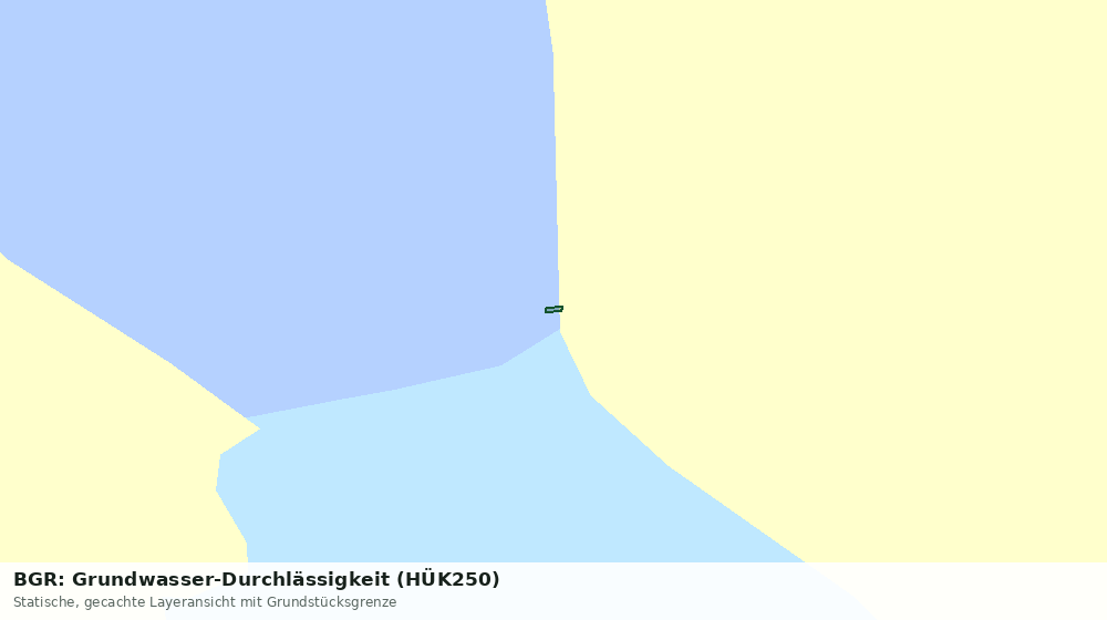 Statische Kartenansicht: BGR: Grundwasser-Durchlässigkeit (HÜK250)