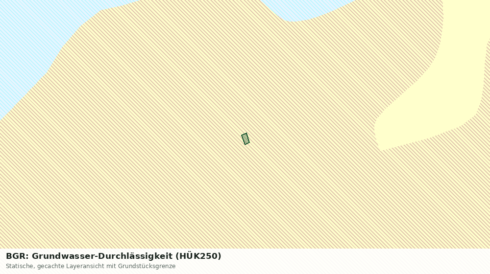 Statische Kartenansicht: BGR: Grundwasser-Durchlässigkeit (HÜK250)