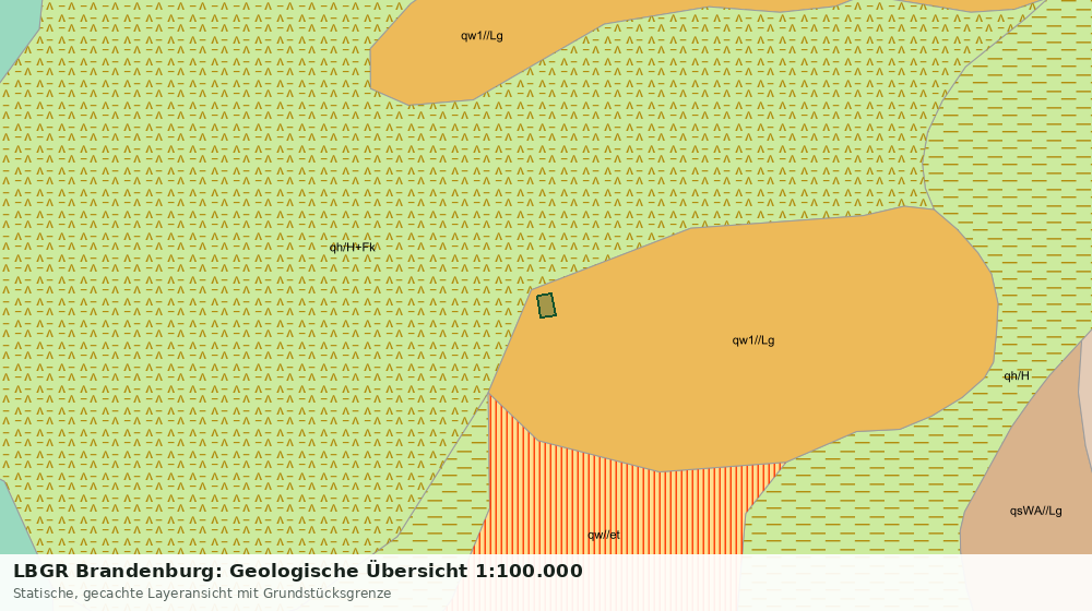 Statische Kartenansicht: LBGR Brandenburg: Geologische Übersicht 1:100.000