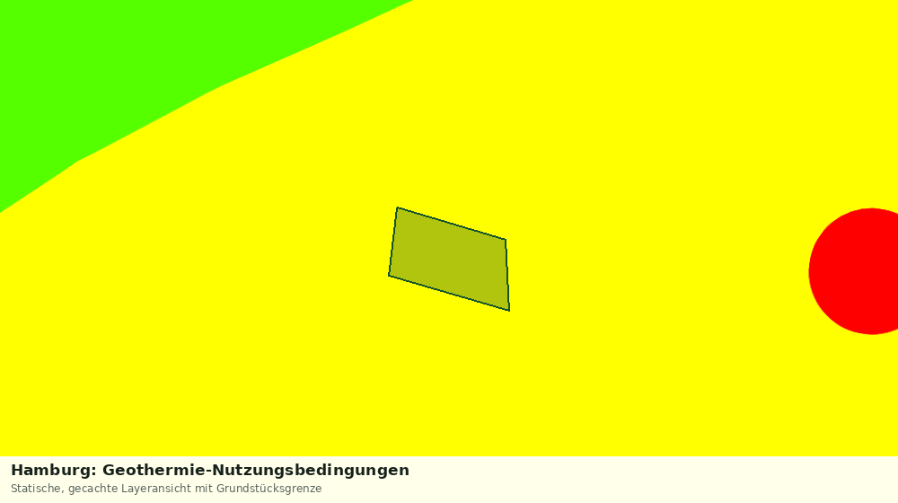 Statische Kartenansicht: Hamburg: Geothermie-Nutzungsbedingungen
