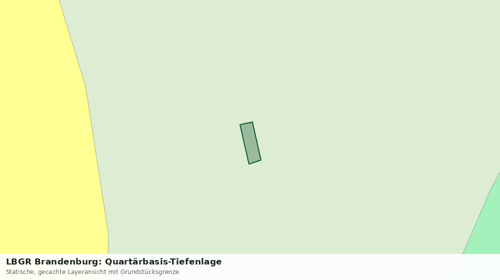 Statische Kartenansicht: LBGR Brandenburg: Quartärbasis-Tiefenlage