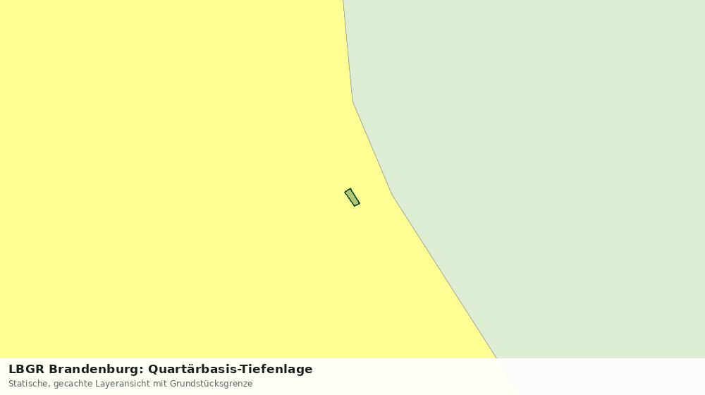 Statische Kartenansicht: LBGR Brandenburg: Quartärbasis-Tiefenlage