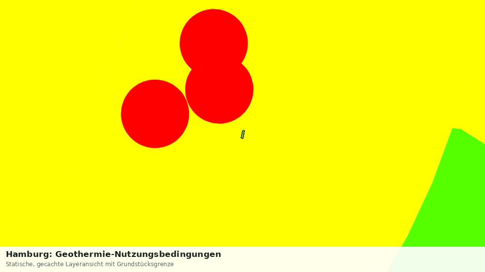 Statische Kartenansicht: Hamburg: Geothermie-Nutzungsbedingungen