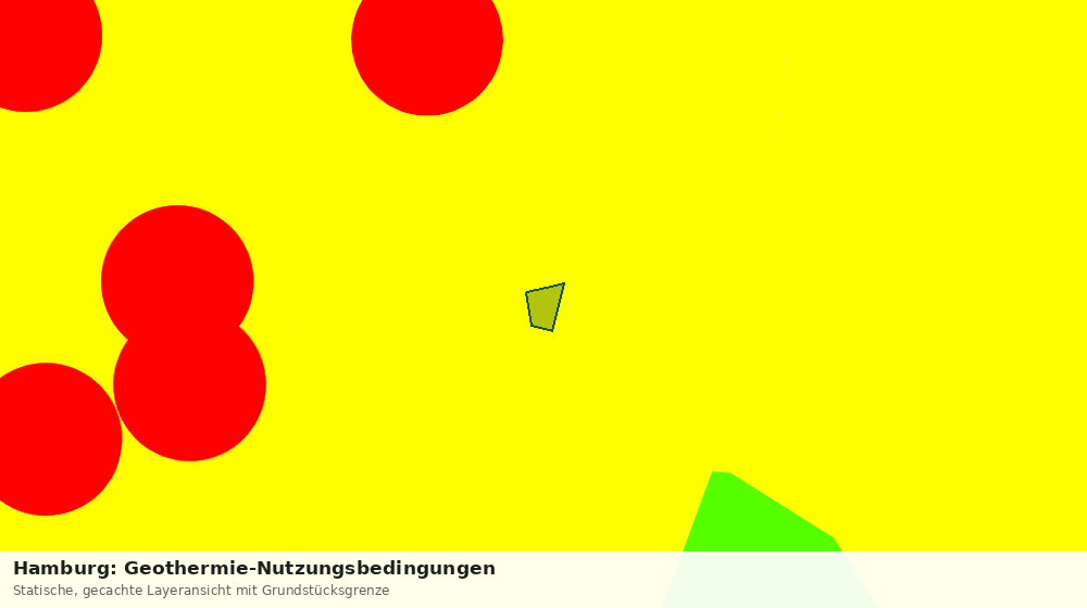 Statische Kartenansicht: Hamburg: Geothermie-Nutzungsbedingungen