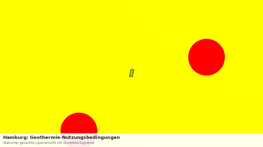 Statische Kartenansicht: Hamburg: Geothermie-Nutzungsbedingungen