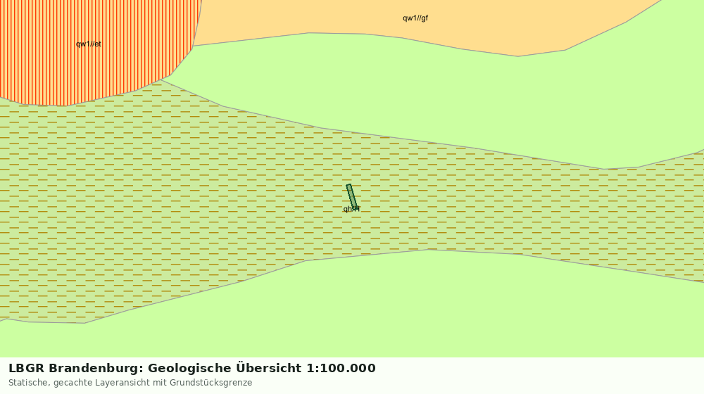 Statische Kartenansicht: LBGR Brandenburg: Geologische Übersicht 1:100.000