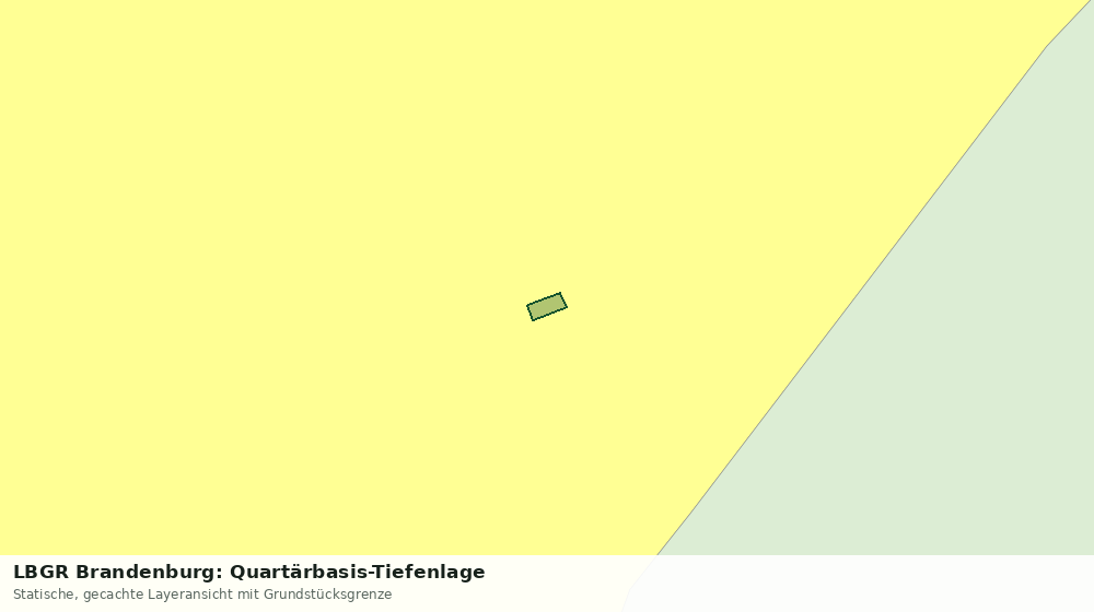 Statische Kartenansicht: LBGR Brandenburg: Quartärbasis-Tiefenlage