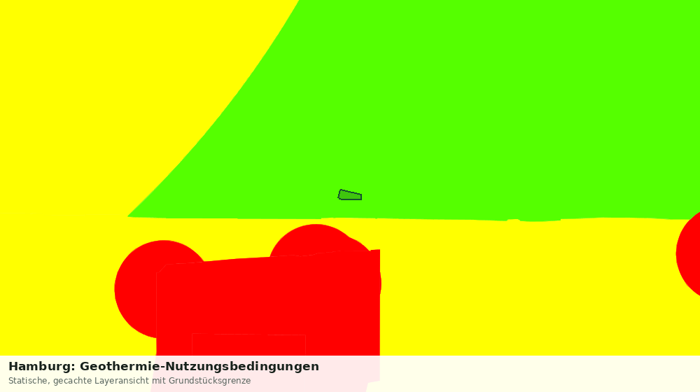 Statische Kartenansicht: Hamburg: Geothermie-Nutzungsbedingungen