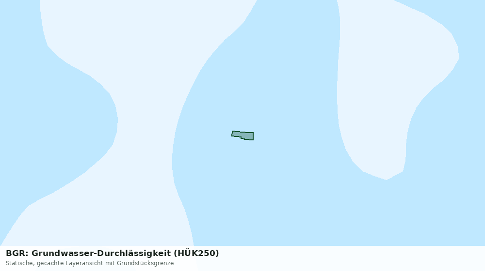 Statische Kartenansicht: BGR: Grundwasser-Durchlässigkeit (HÜK250)