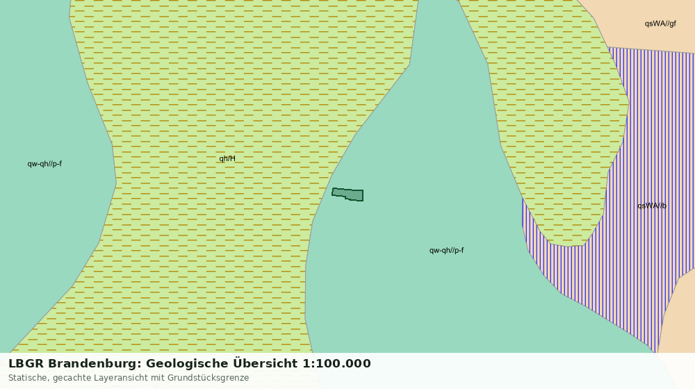 Statische Kartenansicht: LBGR Brandenburg: Geologische Übersicht 1:100.000