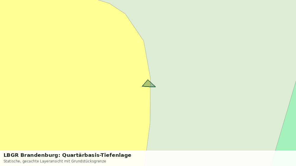 Statische Kartenansicht: LBGR Brandenburg: Quartärbasis-Tiefenlage