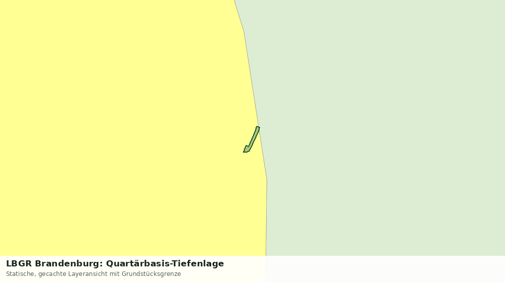 Statische Kartenansicht: LBGR Brandenburg: Quartärbasis-Tiefenlage