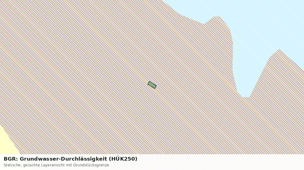 Statische Kartenansicht: BGR: Grundwasser-Durchlässigkeit (HÜK250)