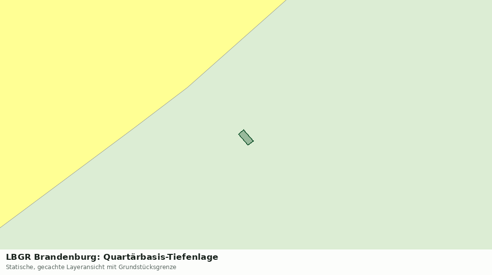 Statische Kartenansicht: LBGR Brandenburg: Quartärbasis-Tiefenlage