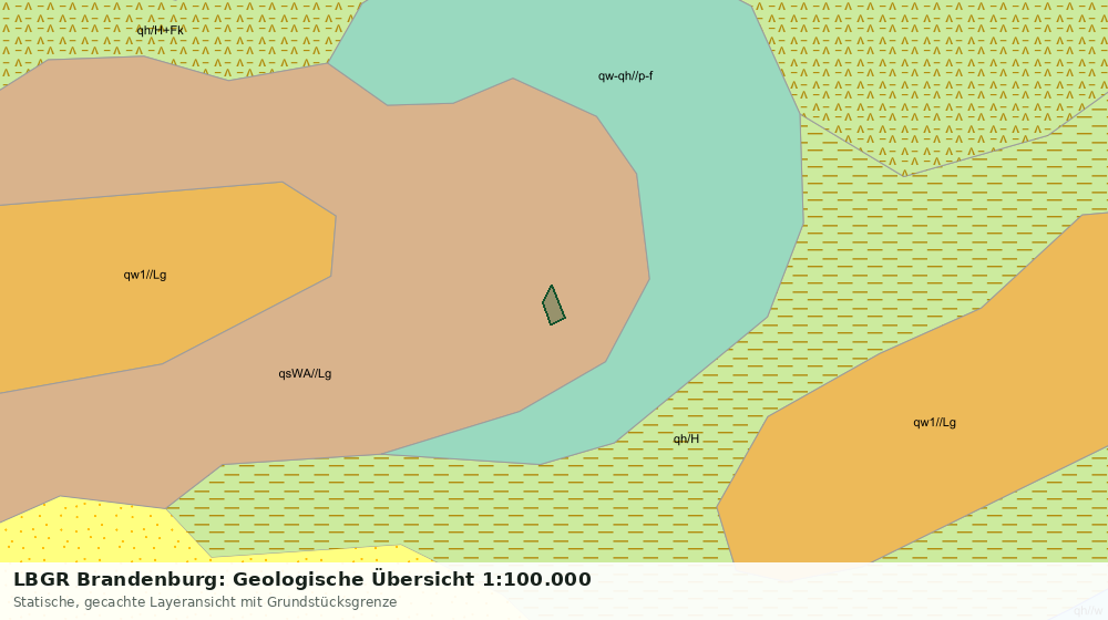 Statische Kartenansicht: LBGR Brandenburg: Geologische Übersicht 1:100.000