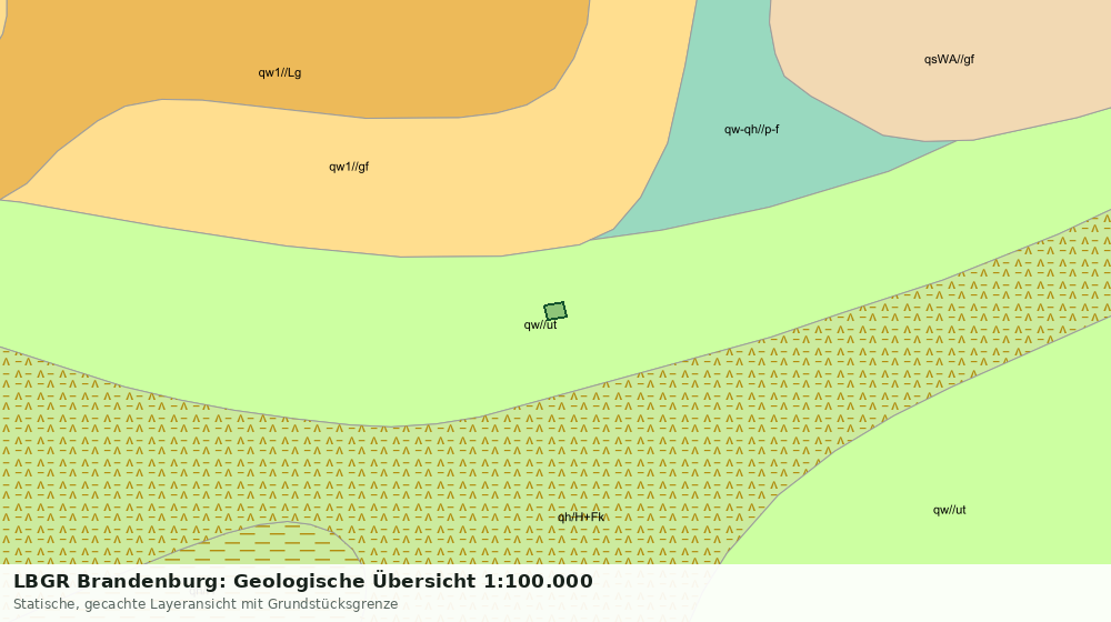 Statische Kartenansicht: LBGR Brandenburg: Geologische Übersicht 1:100.000