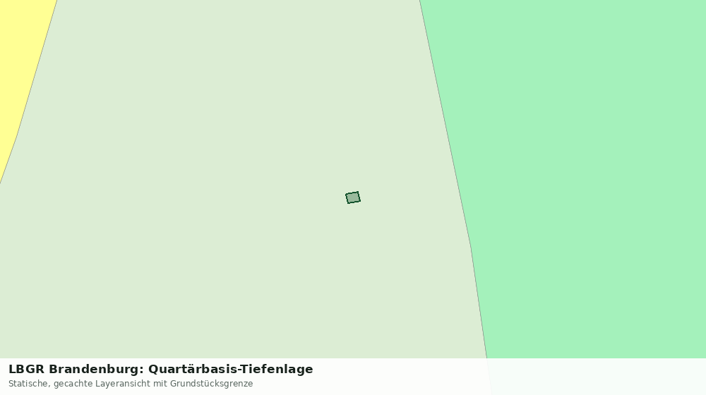 Statische Kartenansicht: LBGR Brandenburg: Quartärbasis-Tiefenlage