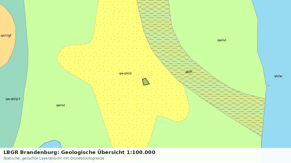 Statische Kartenansicht: LBGR Brandenburg: Geologische Übersicht 1:100.000