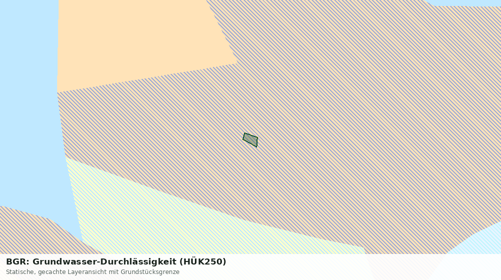 Statische Kartenansicht: BGR: Grundwasser-Durchlässigkeit (HÜK250)