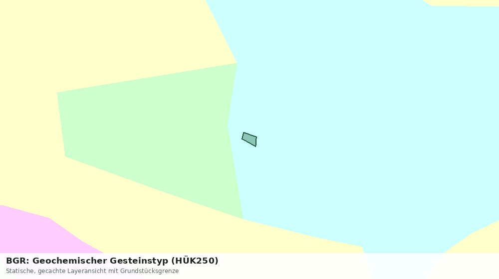 Statische Kartenansicht: BGR: Geochemischer Gesteinstyp (HÜK250)