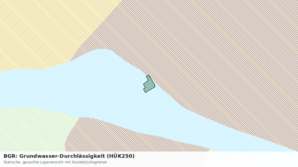 Statische Kartenansicht: BGR: Grundwasser-Durchlässigkeit (HÜK250)