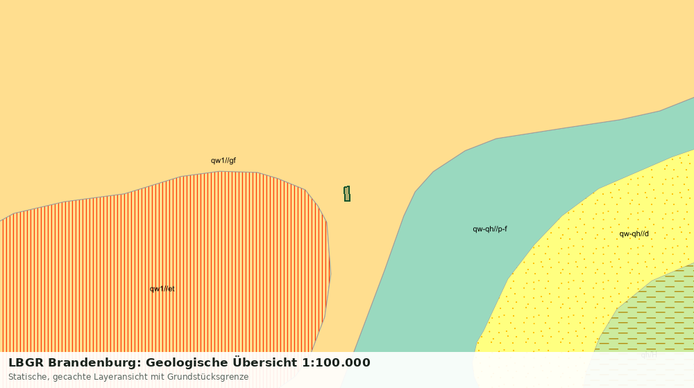 Statische Kartenansicht: LBGR Brandenburg: Geologische Übersicht 1:100.000