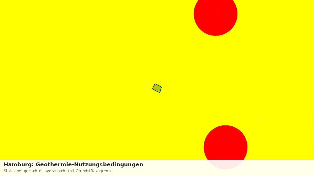 Statische Kartenansicht: Hamburg: Geothermie-Nutzungsbedingungen