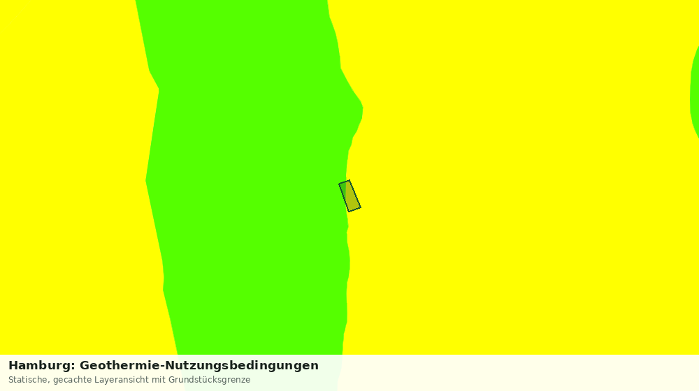 Statische Kartenansicht: Hamburg: Geothermie-Nutzungsbedingungen